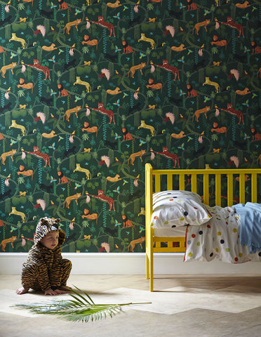 Big Cats Wallpaper - Green