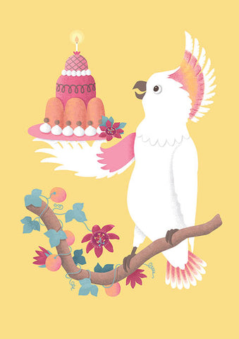 Cockatoo Birthday Card