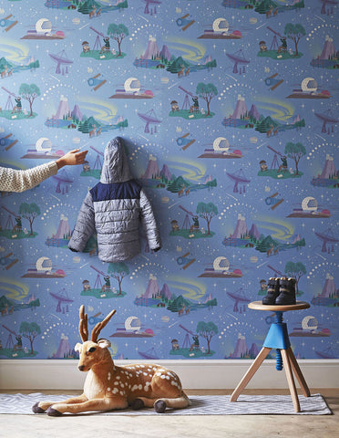 Northern Lights Wallpaper - Blue