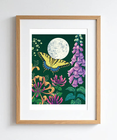 Flower Moon A4 Giclee Print