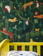 Big Cats Wallpaper - Green