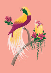 Bird of Paradise Birthday Card