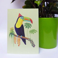 Renn Designs Toucan ropical birthday card