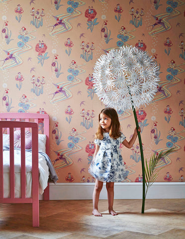 Thumbelina Wallpaper - Peach